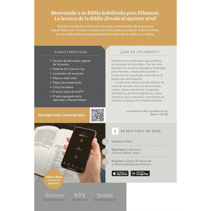 NTV: Biblia letra súper gigante, con Filament, Indexed (Spanish, Hardcover, Blue)