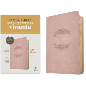 NTV: Biblia letra súper gigante, con Filament (Spanish, Leatherlike, Pale Pink)