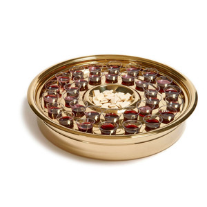 One Pass Communion Tray - Brass Stainless Steel