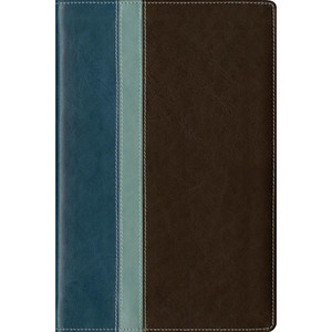 NLT Study Bible, Indexed (Leatherlike, Twilight Blue/Brown), Case of 8