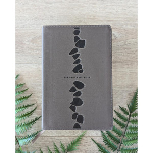 NLT The Daily Walk Bible, Filament Enabled (Leatherlike Stepping Stones, Dark Taupe) - Case of 12