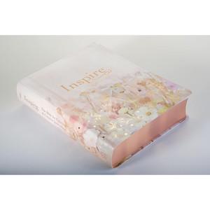 Inspire Catholic Bible NLT Large Print (Leatherlike, Flower Design) - Case of 6