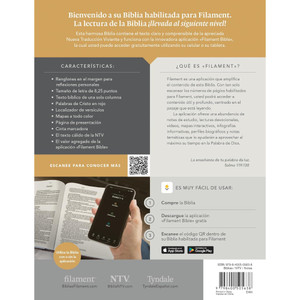 Biblia de margen amplio NTV con Filament, Indexed (LeatherLike, Floral) - Case of 12