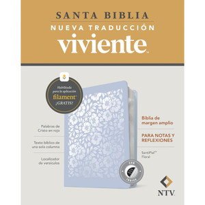 Biblia de margen amplio NTV con Filament, Indexed (LeatherLike, Floral) - Case of 12