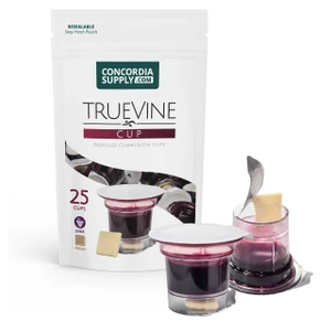 TrueVine Cup - Prefilled Communion Cups - Bread & Juice Sets (Box of 25)