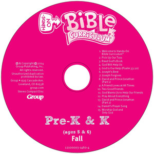 Pre-K & K: CD, Hands-On Bible Curriculum Fall 2026