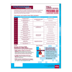Preschool (Age 3&4) Teacher Guide Download - Faithweaver Now - Fall 2026
