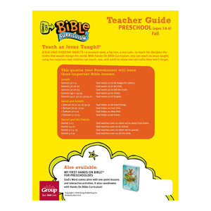 Preschool: Teacher Guide Download - Hands-On Bible Curriculum - Fall 2026