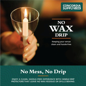 Clear Shield Wind & Drip Protectors - Box of 50 for Candlelight Service Candles