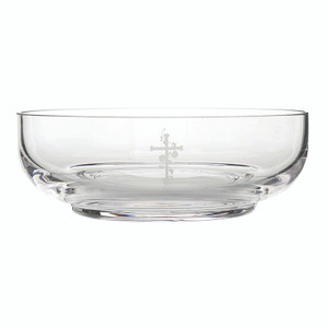 Floral Glass Bowl Paten (Pack of 2)