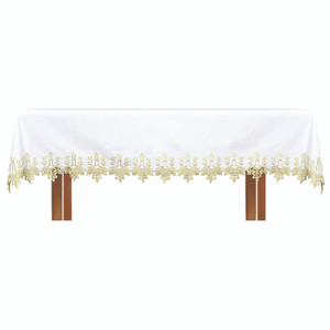 Floral IHS Altar Frontal, Gold