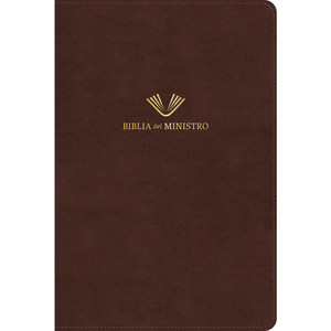 RVR 1960 Biblia del Ministro, Edicion Ampliada, Caoba Piel Fabricada - Case of 16