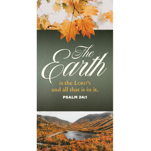 Church Banner - Fall Thanksgiving Singles - The Earth Landscape
