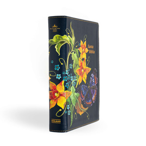 RVR 1960 Biblia, Letra Grande Tamano Manual, Edicion Especial, Azul Nocturno, Simil Piel - Case of 12