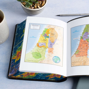 RVR 1960 Biblia, Letra Grande Tamano Manual, Edicion Especial, Azul Nocturno, Simil Piel - Case of 12