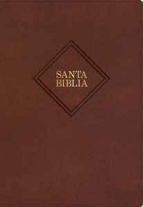 RVR 1960 Biblia Letra Supergigante, Marron Piel Fabricada (Edicion 2023) - Case of 8