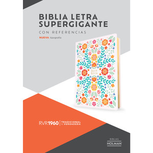 RVR 1960 Biblia Letra Supergigante, Floreada Simil Piel (Edicion 2023) - Case of 12