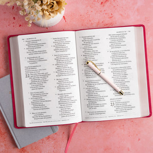 RVR 1960 Biblia Letra Supergigante, Floral Simil Piel - Case of 12