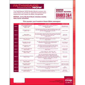 Grades 3&4 Student Book: Bible Truth Sleuth FaithWeaver NOW Winter 2026