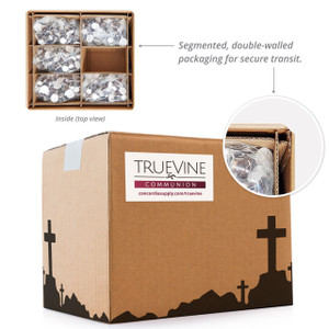 TrueVine Chalice Prefilled Communion Cups - Bread & Juice Sets (Box of 25)