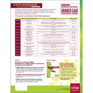 Grades 5&6 Teacher Guide: FaithWeaver NOW Winter 2026-27