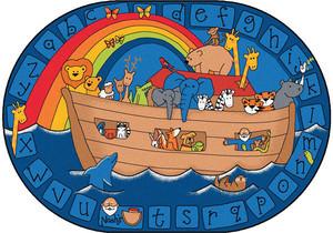Alphabet Noah (8' x 12' Oval) Alphabet Noah (8' x 12' Oval)