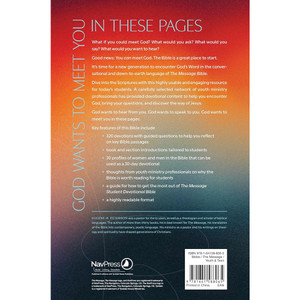 The Message Student Devotional Bible (Leather-Look, Stone Gray) - Case of 12