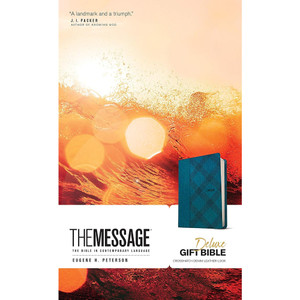 The Message Deluxe Gift Bible (Crosshatch Denim) - Case of 20