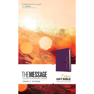 The Message Deluxe Gift Bible (Amethyst Gem), Case of 20