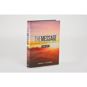 The Message Large Print (Hardcover, Sunset Design), Case of 12