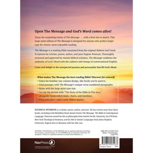 The Message Large Print (Hardcover, Deluxe Lavender on Linen), Case of 12