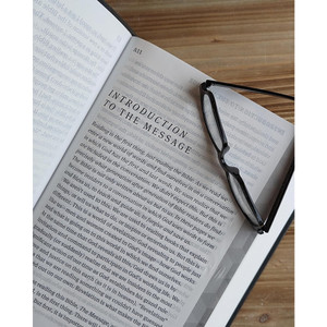 The Message Super Giant Print (Leather-Look, Charcoal/Silver) - Case of 8