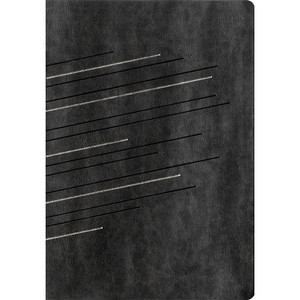 The Message Super Giant Print (Leather-Look, Charcoal/Silver) - Case of 8
