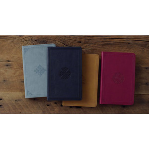 ESV Premium Gift Bible (TruTone Leather, Navy, Mosaic Cross Design) - Bulk Case of 24