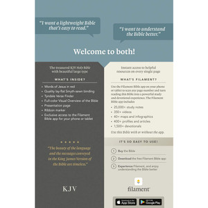KJV Personal Size Giant Print Bible, Filament Enabled (LeatherLike, Diamond Frame Cranberry, Indexed, Red Letter) - Case of 16