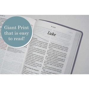 KJV Personal Size Giant Print Bible, Filament Enabled (LeatherLike, Floral Leaf Teal, Red Letter) - Case of 16