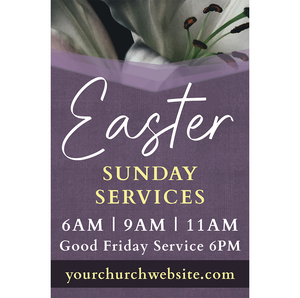 Deluxe A-Frame Sandwich Board Street Signs (24"x36") - Easter - Garden Linen Lent - AFSP260900