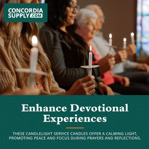 Candlelight Service Vigil Candles 5.75" x 1/2" - Box of 100 Candlelight Service Vigil Candles 5.75" x 1/2" - Box of 100