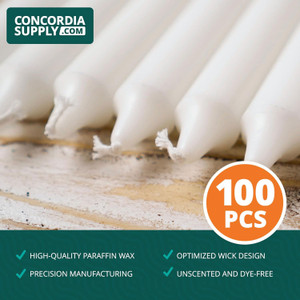 Candlelight Service Vigil Candles 5.75" x 1/2" - Box of 100 Candlelight Service Vigil Candles 5.75" x 1/2" - Box of 100