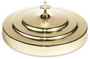 Stacking Communion Tray Cover - Solid Brass by Sudbury Stacking Communion Tray Cover - Solid Brass by Sudbury