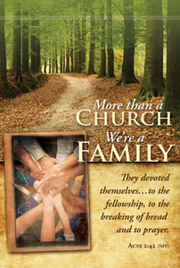 Welcome Folders - More Than a Church, We're a Family (Acts 2:42