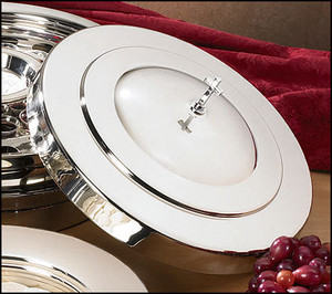 Communion Tray Cover - Silver Finish by Sudbury Communion Tray Cover - Silver Finish by Sudbury