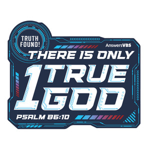 Theme Verse Iron-on Transfer (Pack of 10) -  Psalm 86:10 (7.5 in. x 8.5 in.)  - Spy U VBS 2027 by Answers