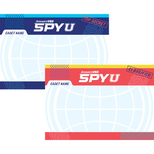 Adhesive Name Tags (Pack of 80) - Spy U VBS 2027 by Answers