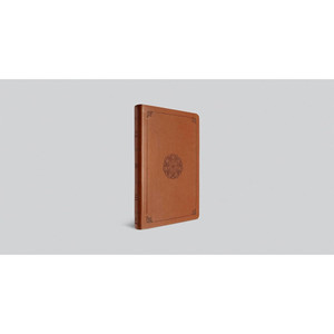 ESV Large Print Thinline Bible (TruTone, English Saddle, Emblem Design) - Case of 14
