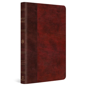 ESV Large Print Thinline Bible, Red Letter (TruTone, Burgundy/Red, Timeless Design) - Case of 14