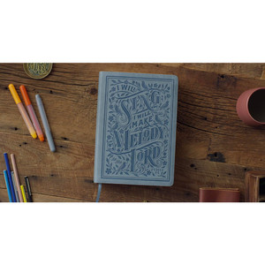 ESV Single Column Journaling Bible, Large Print (TruTone, Paris Sky, Judges 5:3 Design) - Case of 8
