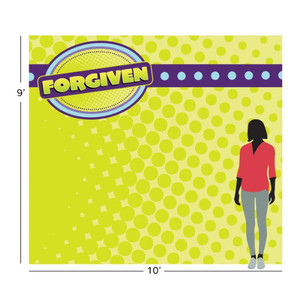 Team Family Forgiven Photo-Op Fabric Backdrop