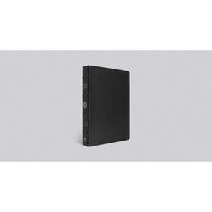ESV Large Print Bible, Top Grain Leather (Black)