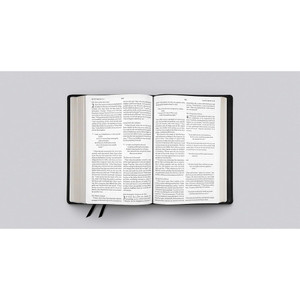 ESV Large Print Bible, Top Grain Leather (Black)
